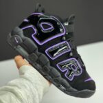 کفش نایک ایر مور آپتمپو مشکی بنفش Nike Air More Uptempo Black Purple