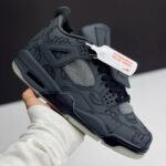 کفش نایک ایر جردن فور کاز مستر کوالیتی طوسی تیره | Nike Air Jordan 4 KAWS Dark Grey