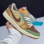 کفش نایک ایر جردن ۱ لو وودو قهوه‌ای | Nike Air Jordan 1 Low Voodoo Brown