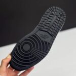 کفش نایک ایر جردن وان لو تراویس اسکات مشکی طوسی چرمی Nike Air Jordan 1 Low Travis Scott Black Grey Leather