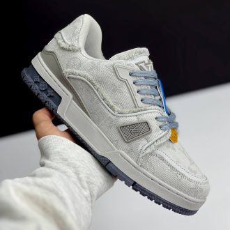 لویی ویتون ترینر طوسی Louis Vuitton Trainer Grey