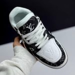 کتونی لویی ویتون ترینر مشکی سفید Louis Vuitton Trainer Black White