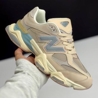کتونی نیوبالانس ۹۰۶۰ کرم آبی New Balance 9060 Cream Blue
