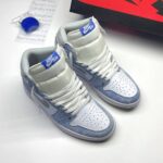 کفش نایک ایر جردن وان ساقدار هایپر رویال سفید آبی Nike Air Jordan 1 High Hyper Royal White Blue
