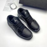 کفش نایک ایر جردن وان لو پتنت الفنت بلک Nike Air Jordan 1 Low Patent Elephant Black