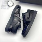 کفش نایک ایر جردن وان لو پتنت الفنت بلک Nike Air Jordan 1 Low Patent Elephant Black