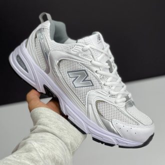 نیو بالانس 530 سفید نقره‌ای New Balance 530 White Silver