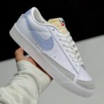 کفش نایک بلیزر لو سفید آبی Nike Blazer Low White Blue