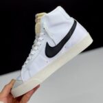 کفش نایک بلیزر ساقدار سفید مشکی Nike Blazer Mid White Black