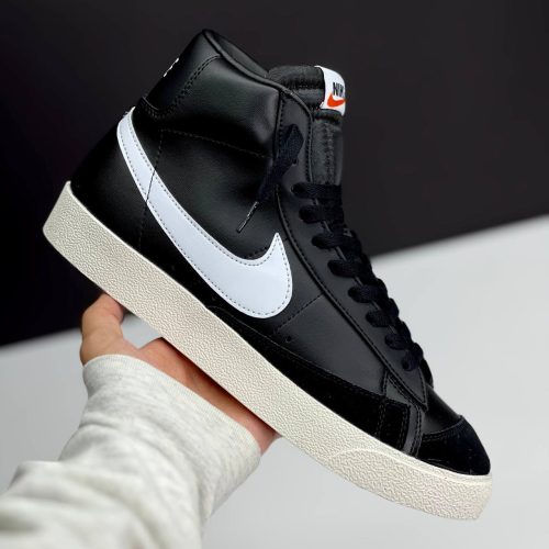 IMG_2906-500x500 کفش نایک بلیزر ساقدار مشکی سفید Nike Blazer Mid Black White