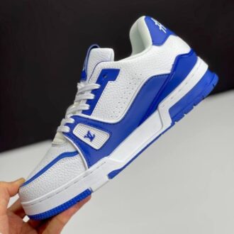 کفش لویی ویتون نایک سفید آبی Louis Vuitton x Nike White Blue
