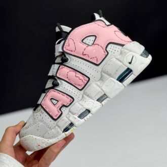 کفش نایک ایر مور آپتمپو کرم صورتی Nike Air More Uptempo Cream Pink