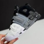 کفش نایک ایر مور آپتمپو مشکی طوسی سفید Nike Air More Uptempo Black Grey White