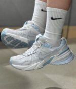 کفش نایک وی تو کی آبی سفید Nike V2K Blue White