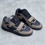 کفش نایک تراویس اسکات جامپ‌من دارک موکا مشکی قهوه‌ای Nike Travis Scott Jumpman Dark Mocha Black Brown