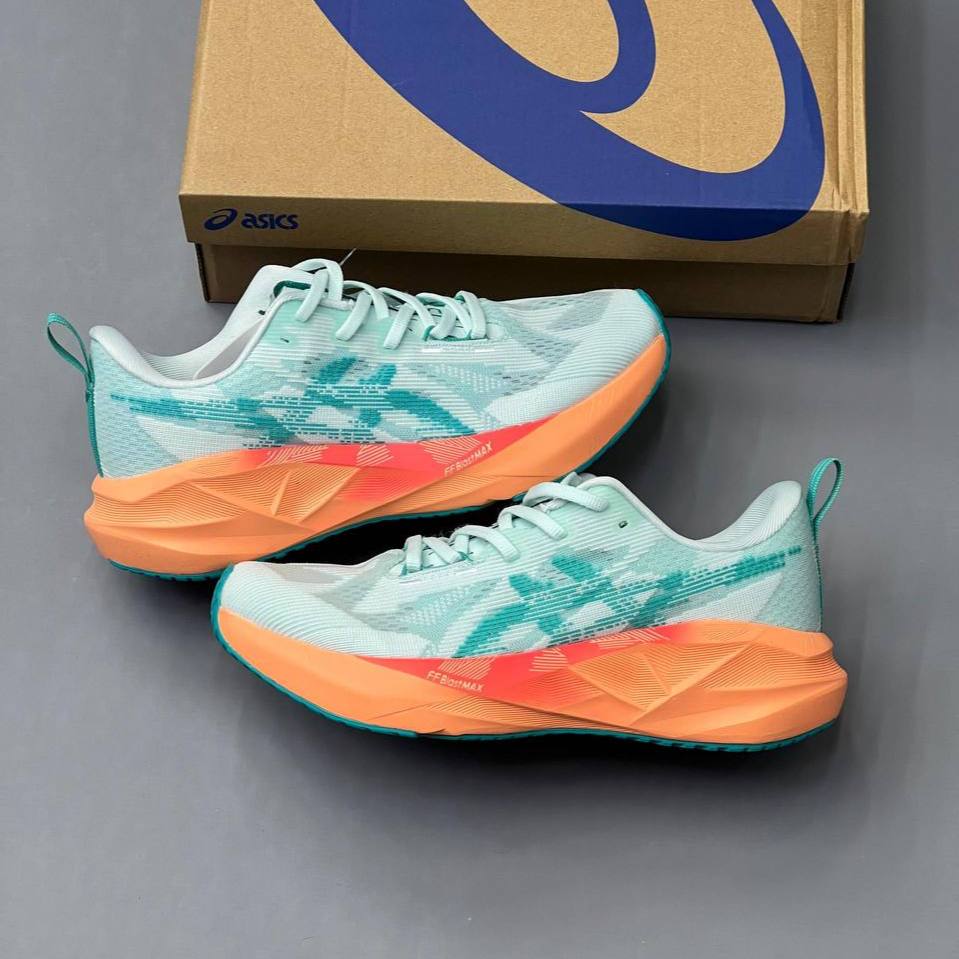 photo_6_2025-09-05_12-49-12 کفش اسیکس نووا بلاست ۵ فیروزهای نارنجی Asics Novablast 5 Turquoise Orange
