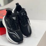 کتونی رانینگ لژدار سفید مشکی | White Black Running Platform Sneakers