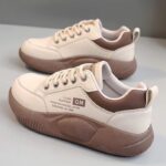 کتونی لژدار فانتزی طبی کرم قهوه‌ای | Cream Brown Fantasy Platform Sneakers