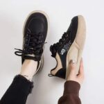 کتونی لژدار فانتزی طبی مشکی کرم | Black Cream Fantasy Platform Sneakers