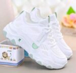 کتونی لژدار طبی فیلا سفید سبز | Fila Platform Sneakers White Green