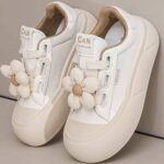 کتونی ترند فانتزی گل‌دار سفید | White Floral Fantasy Trendy Sneakers