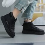 نیم بوت ساق‌کشی مشکی| BLACK Stretch Ankle Boots