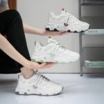 کتونی لژدار طبی فیلا سفید مشکی Fila Platform Sneakers White Black