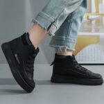 نیم بوت ساق‌کشی مشکی| BLACK Stretch Ankle Boots