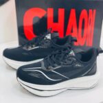 کتونی رانینگ لژدار سفید مشکی | White Black Running Platform Sneakers