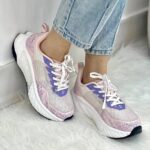 کتونی رانینگ لژدار طرح‌دار | Patterned Running Platform Sneakers