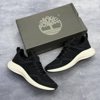 کفش تیمبرلند مشکی کرم مردانه Timberland Black Cream Knit Sneaker