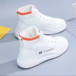 نیم بوت ساق‌کشی سفید | White Stretch Ankle Boots