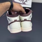 کفش نایک ایر جردن وان ساقدار امامنیر کرم قهوه‌ای Nike Air Jordan 1 High A Ma Maniére Cream Brown