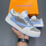 کفش نایک ایر جردن وان لو تراویس اسکات لویی ویتون Nike Air Jordan 1 Low Travis Scott Louis Vuitton