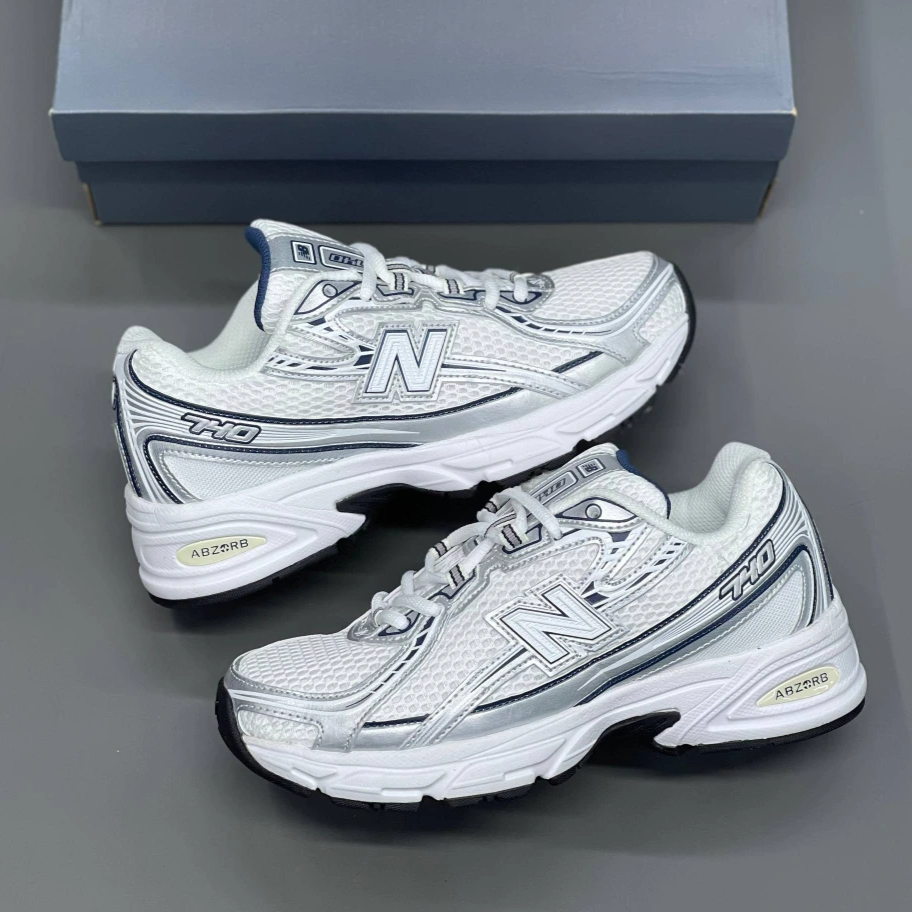 کفش نیوبالانس 740v2 سفید نقره ای New Balance 740v2 White Silver کفش نیوبالانس 740v2 سفید نقره ای New Balance 740v2 White Silver