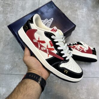 کفش نایک ایر جردن وان لو ترویس اسکات کاز Nike Air Jordan 1 Low Travis Scott KAWS