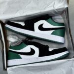 کفش نایک ایر جردن وان لو سبز مشکی Nike Air Jordan 1 Low Green Black