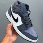 کفش نایک ایر جردن وان ساقدار مید ابسیدین سندد بنفش Nike Air Jordan 1 Mid Obsidian Sanded Purple
