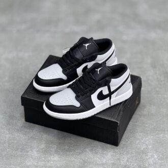 کفش نایک ایر جردن وان لو مشکی طوسی شادوو Nike Air Jordan 1 Low Shadow