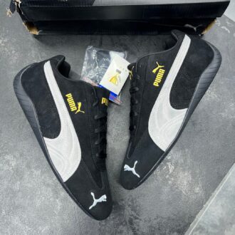 کفش پوما اسپید کت مشکی سفید Puma Speedcat Black White