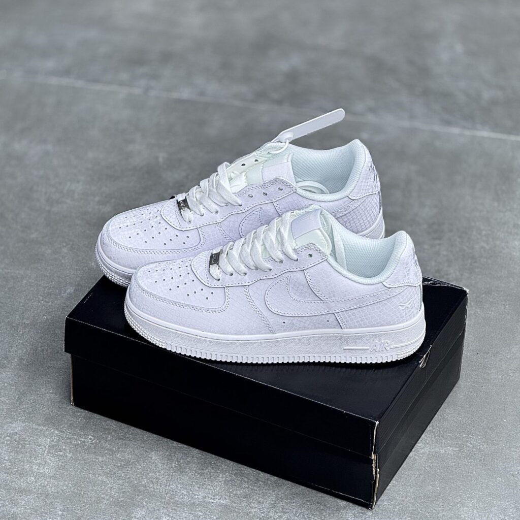 کفش نایک ایر فورس وان تمام سفید نوکتا Nike Air Force 1 NOCTA Triple White
