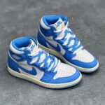 کفش نایک ایر جردن وان ساقدار شیکاگو لاست اند فاند آبی Nike Air Jordan 1 High Chicago Lost & Found Blue