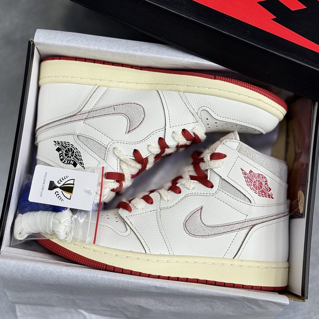 کفش نایک ایر جردن وان ساقدار دوبندی Nike Air Jordan 1 High Double Lace
