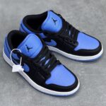 کفش نایک ایر جردن وان لو آبی مشکی Nike Air Jordan 1 Low Blue Black
