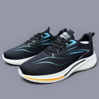 کتونی رانینگ مردانه اسپرت مشکی Men's Black Running Sneakers