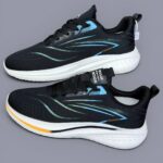 کتونی رانینگ مردانه اسپرت مشکی Men's Black Running Sneakers