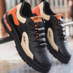 کتونی لژدار طبی مردانه ضد آب مشکی Men's Waterproof Platform Orthopedic Sneakers Black
