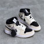 کفش نایک ایر جردن وان ساقدار کرم مشکی Nike Air Jordan 1 High Cream Black