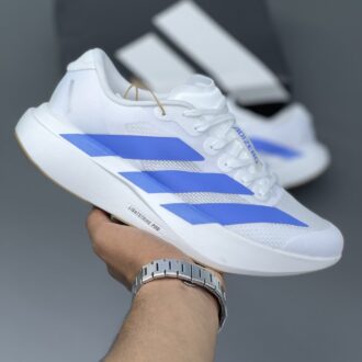 کفش آدیداس آدیزیرو ایو اس ال سفید آبی Adidas Adizero Evo SL White Blue